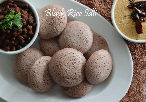 బ్లాక్ రైస్ ఇడ్లీ